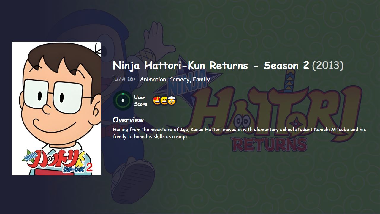 Ninja Hattori Returns Season 2 Hindi Dubbed