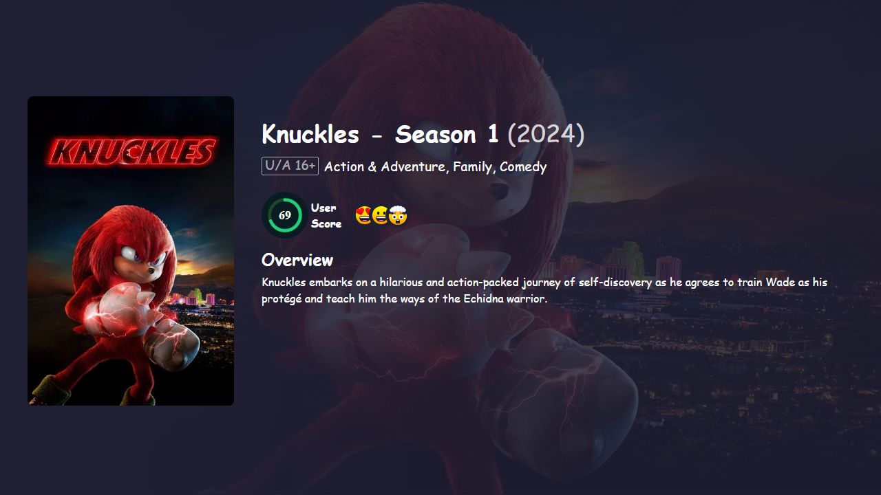 Knuckles Season 1 Hindi-English Dubbed
