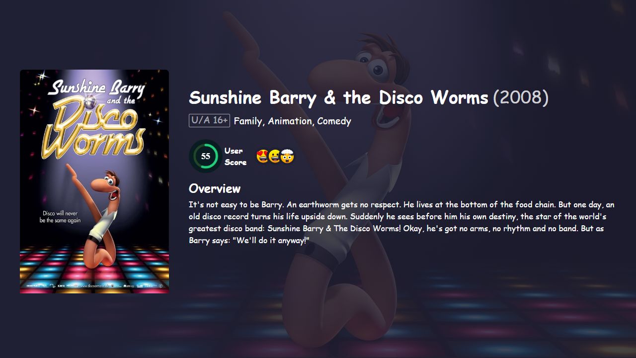 Sunshine Barry & the Disco Worms (2008) Hindi Dubbed