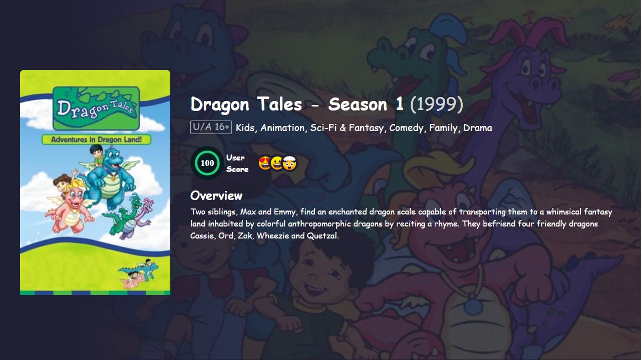 Dragon Tales Season 1 Hindi Dubbed Dubbed