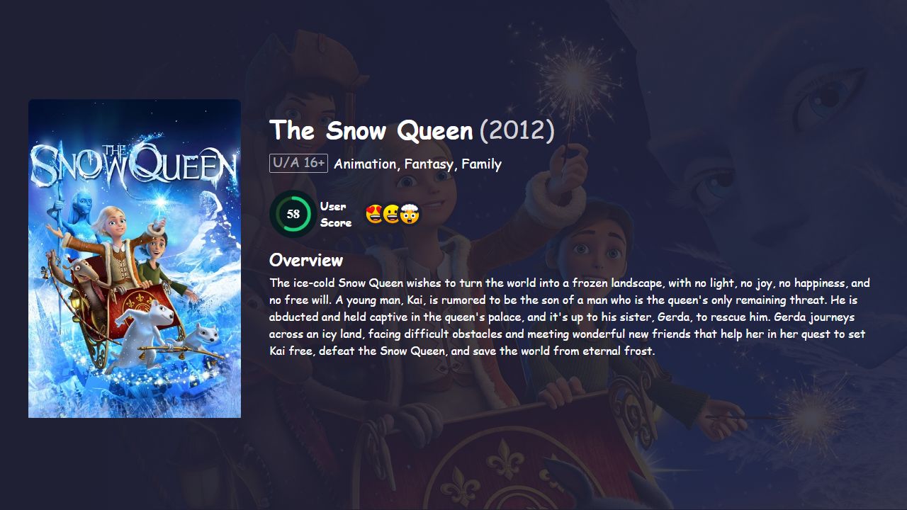 The Snow Queen (2012) Bengali Dubbed