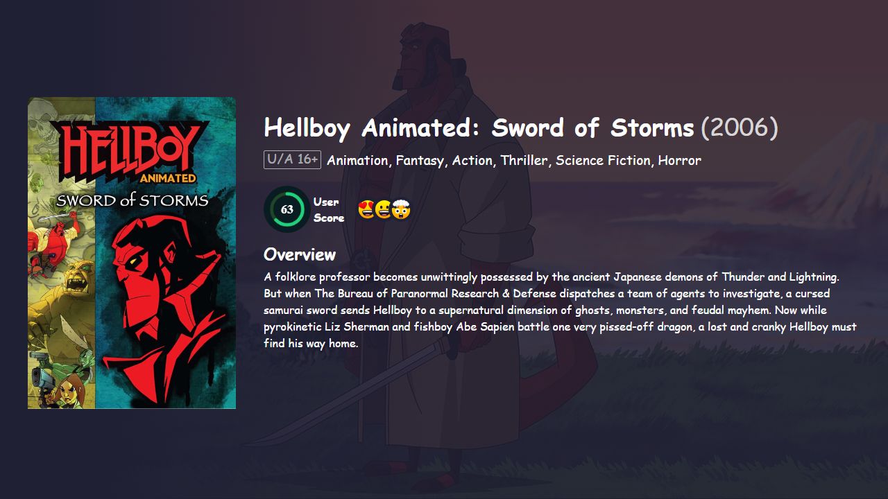 Hellboy Animated: Sword of Storms (2006) English Dubbed