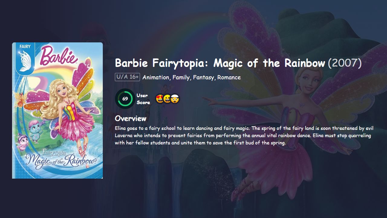 Barbie Fairytopia: Magic of the Rainbow (2007) Hindi Dubbed