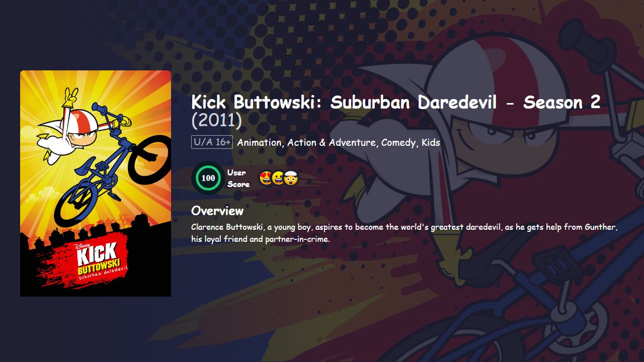 Kick Buttowski: Suburban Daredevil Season 2 Hindi Dubbed