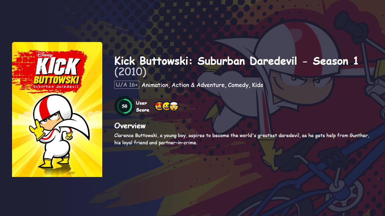 Kick Buttowski: Suburban Daredevil Season 1 Hindi Dubbed