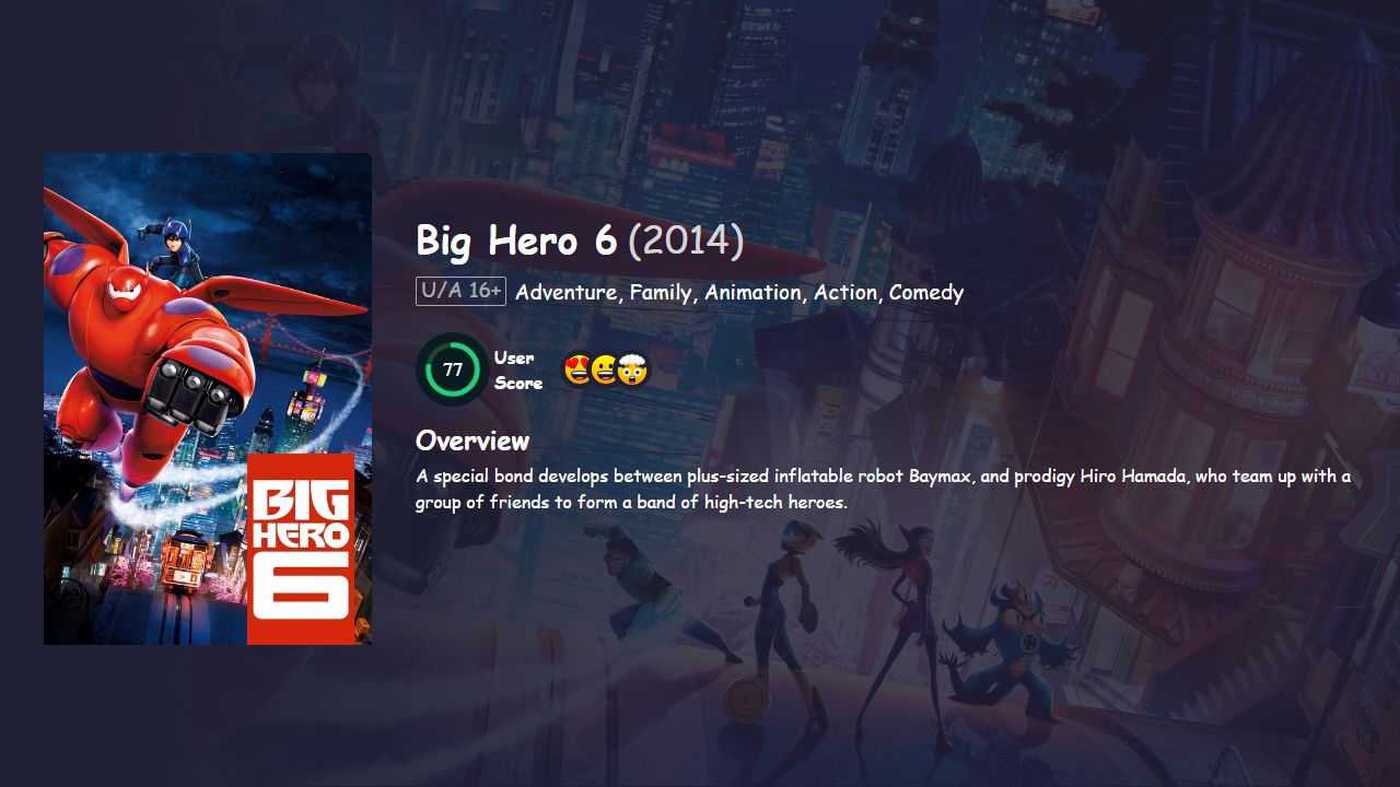 Big Hero 6 (2014) Hindi Dubbed