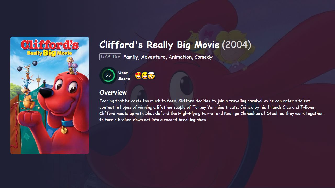 Clifford’s Really Big Movie (2004) English Dubbed