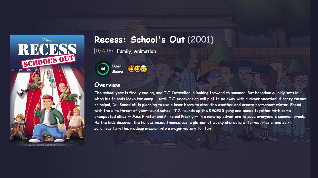 Recess: School’s Out (2001) Hindi Dubbed