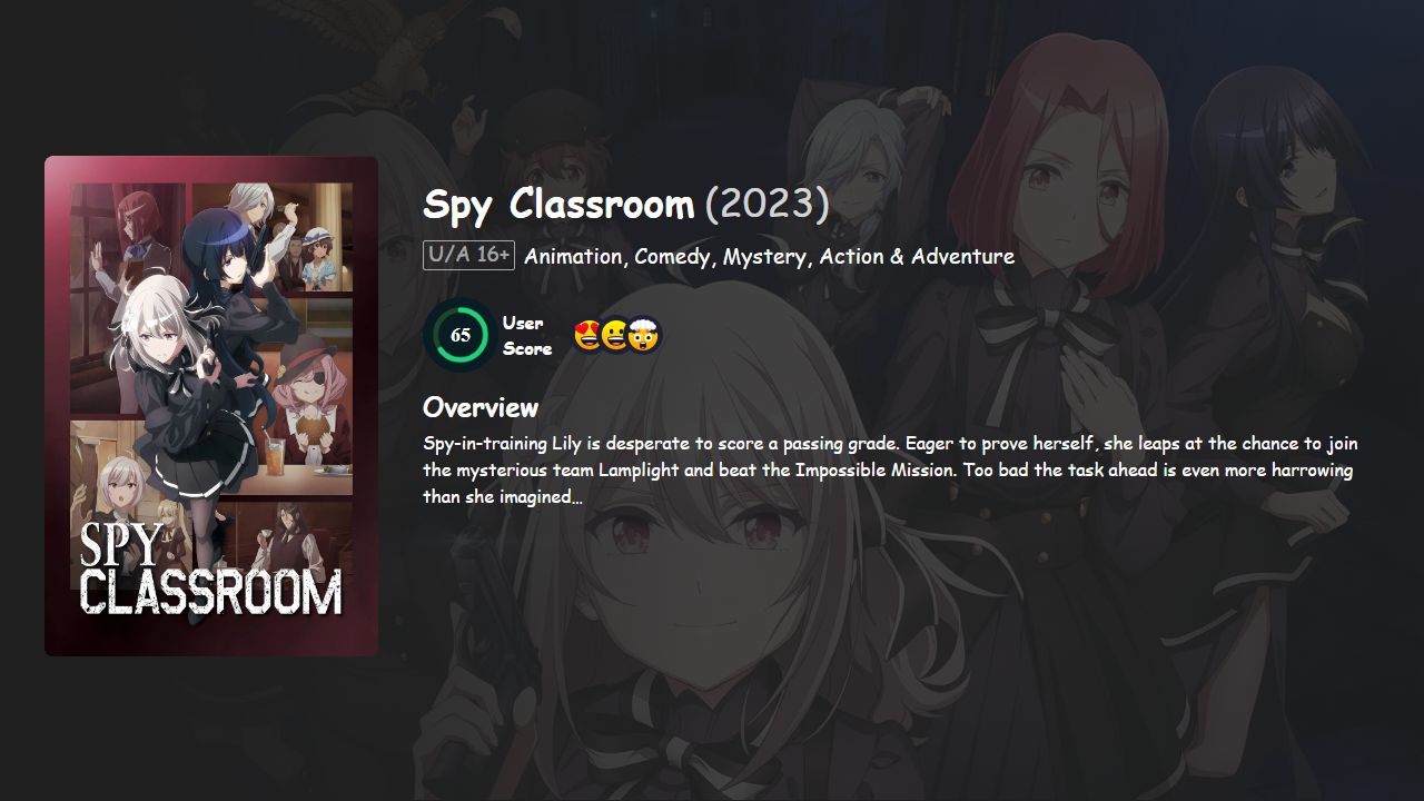 Spy Classroom Season 2 Japanese Dubbed