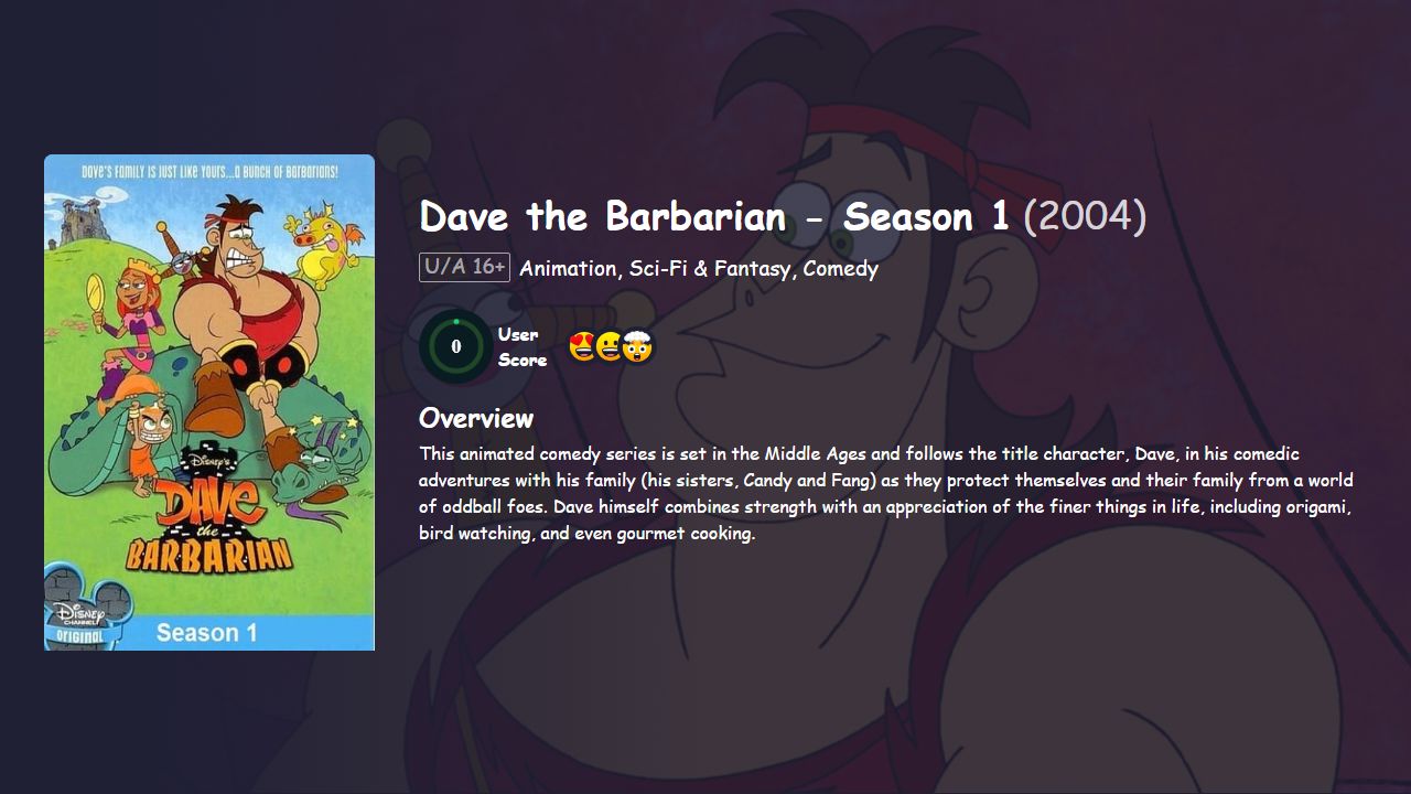 Dave the Barbarian Season 1 Hindi Dubbed