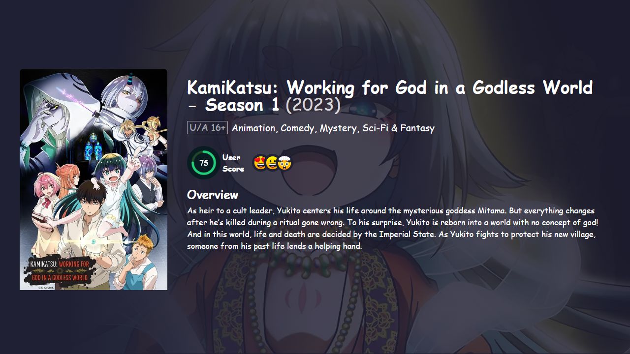 KamiKatsu: Working for God in a Godless World Season 1 Hindi Dubbed