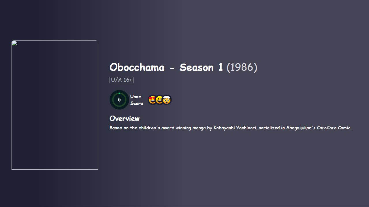 Obocchama Season 1 Hindi Dubbed