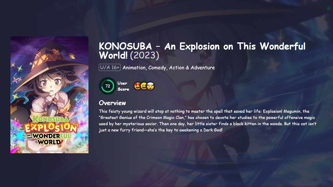 KONOSUBA – An Explosion on This Wonderful World! Season 3 Japanese Dubbed