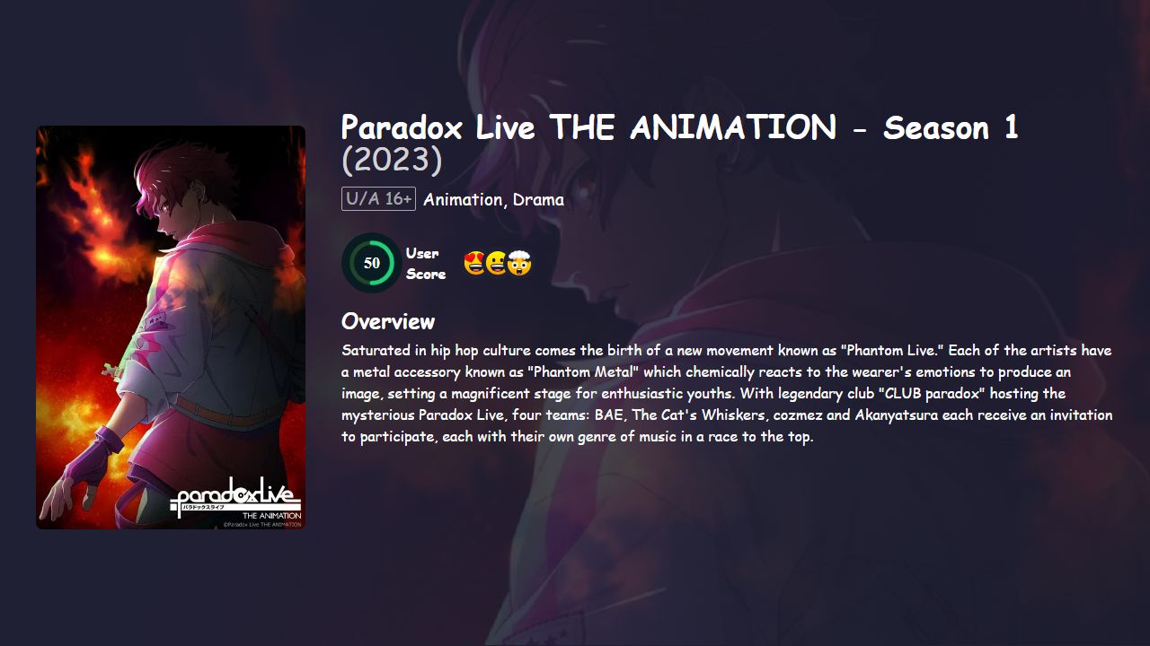 Paradox Live THE ANIMATION Season 1 Hindi Dubbed