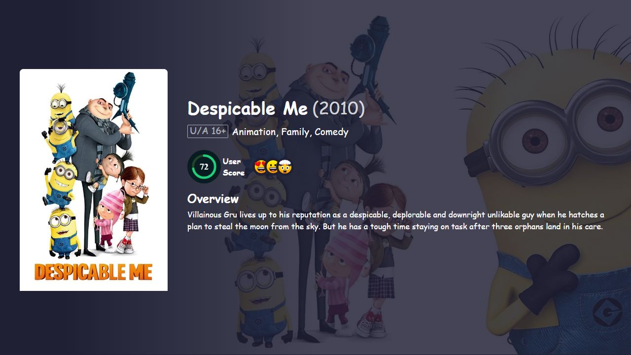 Despicable Me (2010) Hindi Dubbed