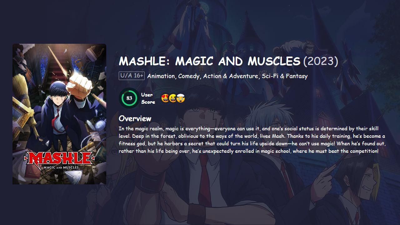 MASHLE: MAGIC AND MUSCLES Season 2 Hindi Dubbed