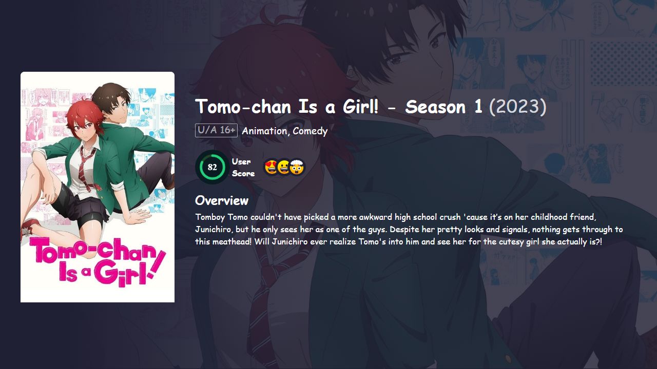 Tomo-chan Is a Girl! Season 1 Hindi Dubbed