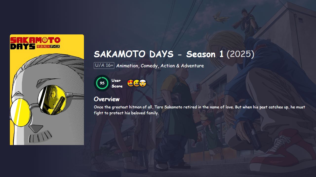 SAKAMOTO DAYS Season 1 Hindi Dubbed