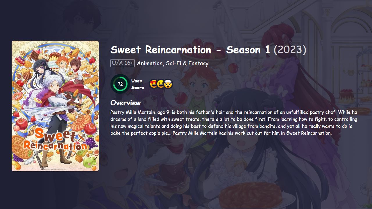Sweet Reincarnation Season 1 Japanese Dubbed