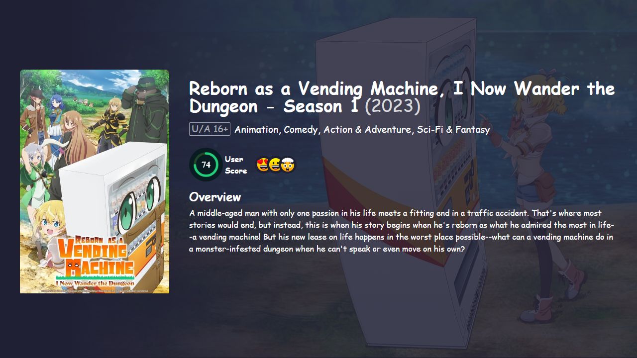 Reborn as a Vending Machine, I Now Wander the Dungeon Season 1 Hindi Dubbed