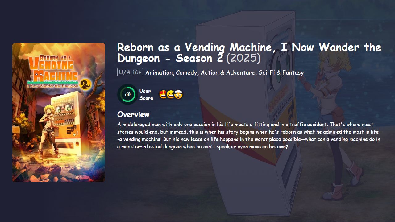 Reborn as a Vending Machine, I Now Wander the Dungeon Season 2 [Japanese] 480p, 720p & 1080p HD | 10bit HEVC ESub