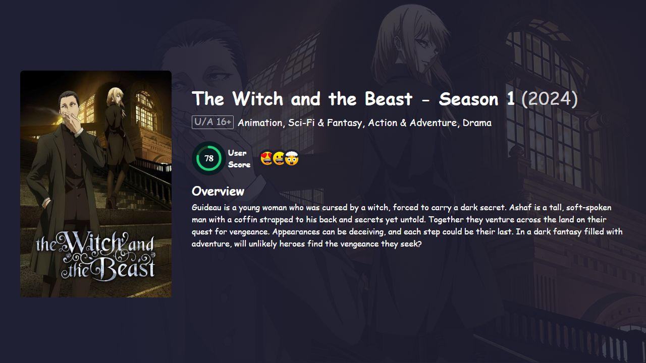 The Witch and the Beast Season 1 Japanese Dubbed