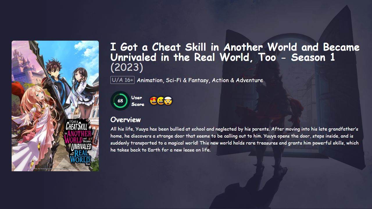 I Got a Cheat Skill in Another World and Became Unrivaled in the Real World, Too Season 1 Hindi Dubbed