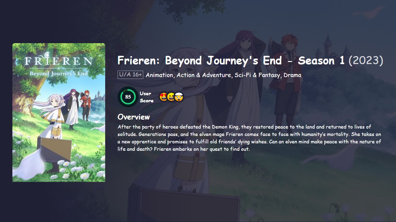 Frieren: Beyond Journey’s End Season 1 Hindi Dubbed