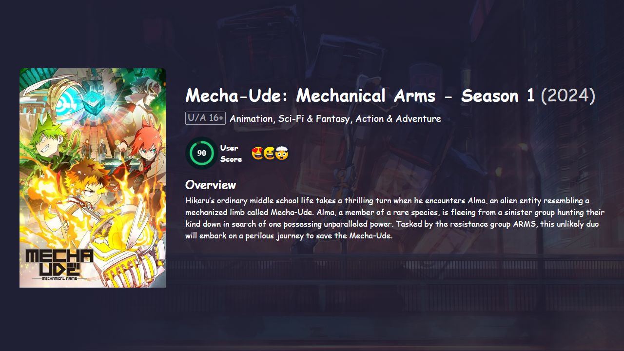 Mecha-Ude: Mechanical Arms Season 1 Japanese Dubbed