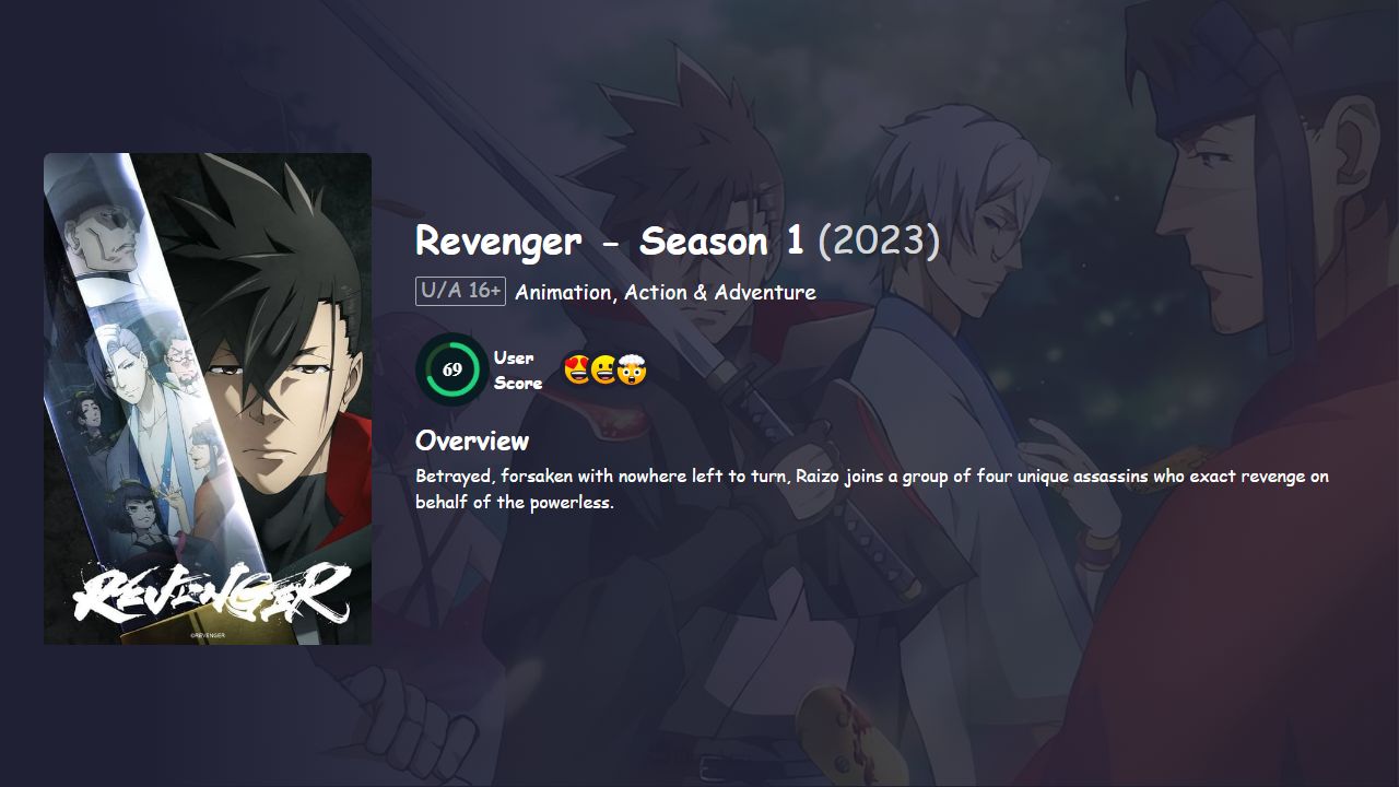 Revenger Season 1 Japanese Dubbed