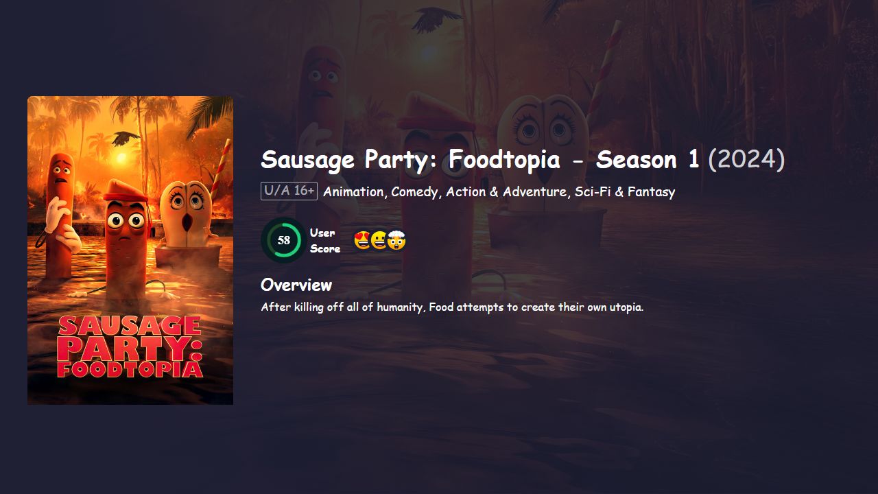 Sausage Party: Foodtopia Season 1 Hindi Dubbed