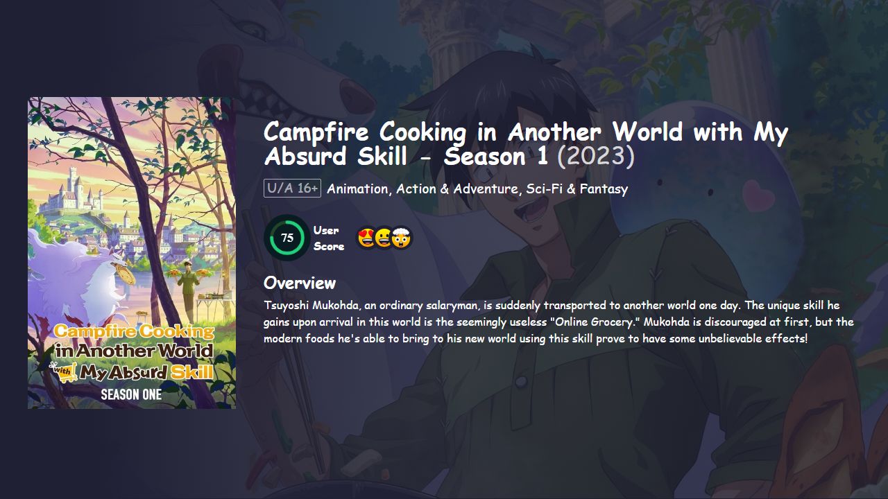 Campfire Cooking in Another World with My Absurd Skill Season 1 Hindi Dubbed