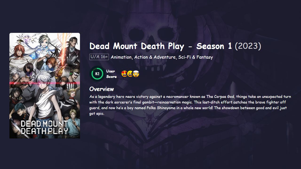 Dead Mount Death Play Season 1 Hindi Dubbed