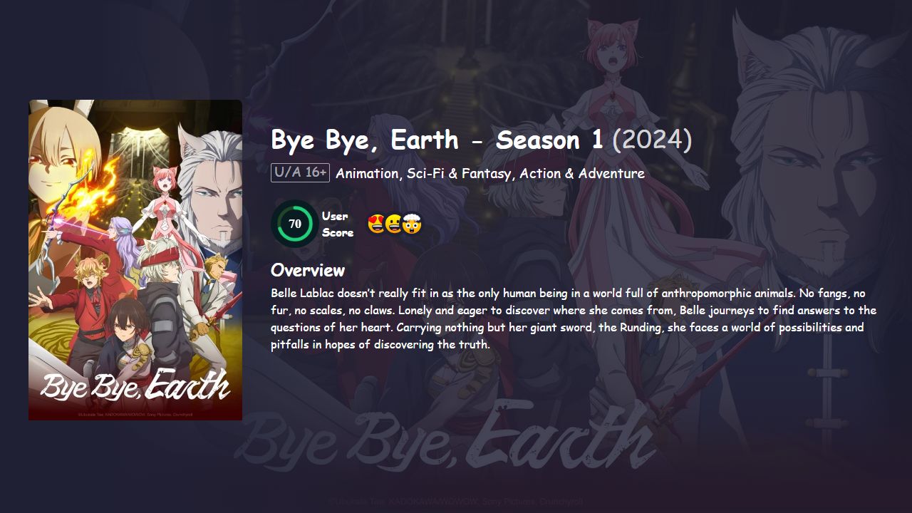 Bye Bye, Earth Season 1 Hindi Dubbed