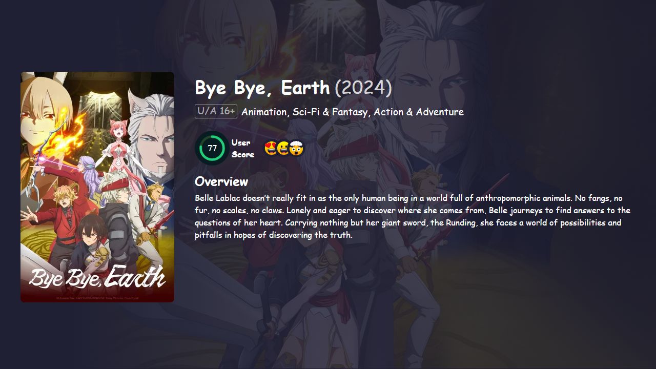 Bye Bye, Earth Season 2 Hindi Dubbed