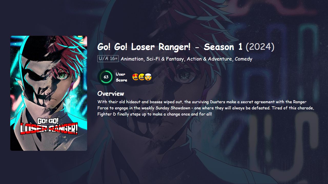 Go! Go! Loser Ranger! Season 1 Japanese Dubbed