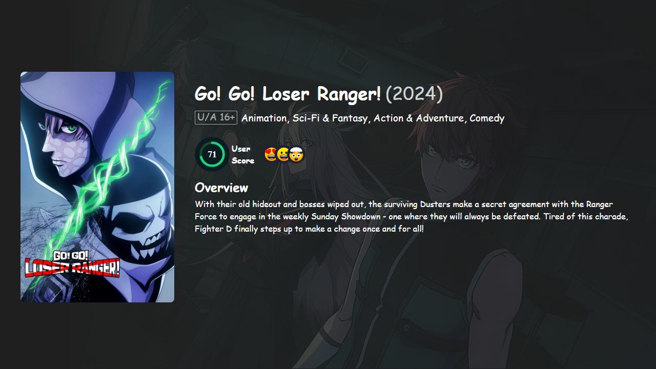 Go! Go! Loser Ranger! Season 2 English-Japanese Dubbed