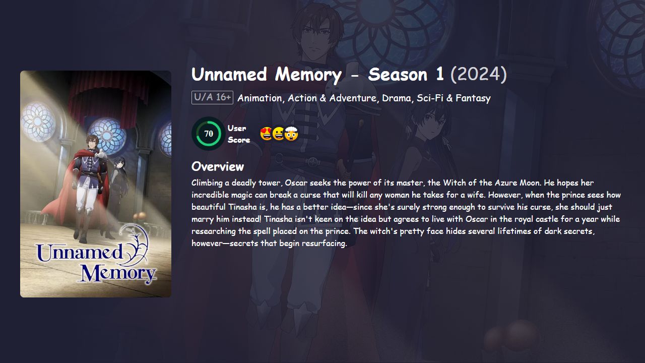 Unnamed Memory Season 1 Japanese Dubbed