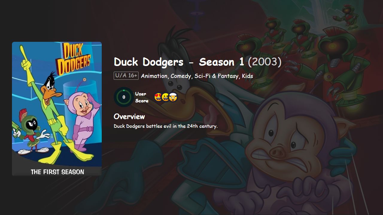 Duck Dodgers Season 1 Dual Audio [Hindi-English] 480p, 720p & 1080p HD | 10bit HEVC ESub