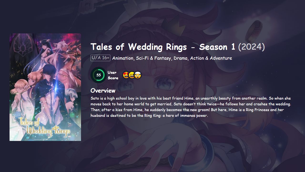 Tales of Wedding Rings Season 1 Japanese Dubbed