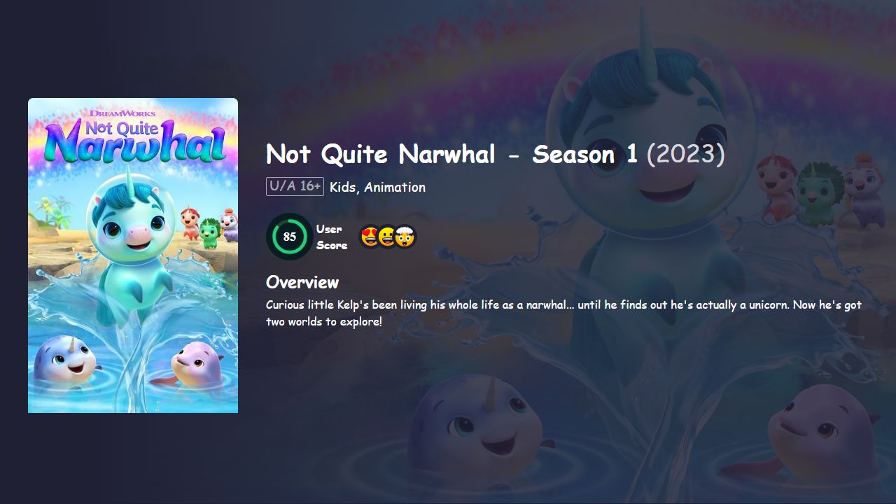 Not Quite Narwhal Season 1 Hindi Dubbed