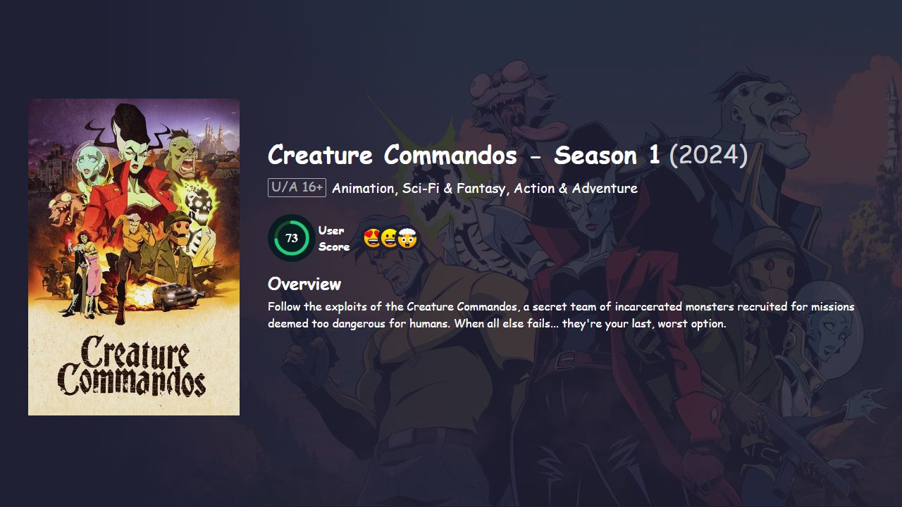 Creature Commandos Season 1 English Dubbed