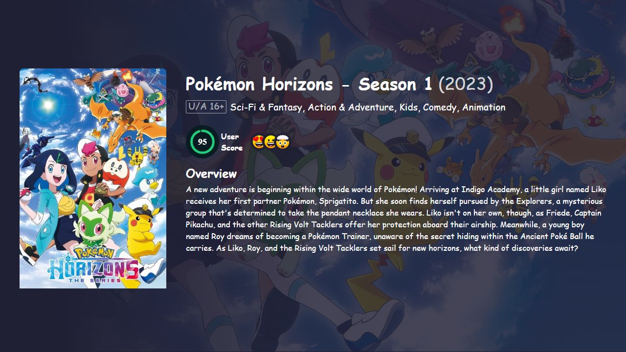 Pokémon Horizons: The Series Season 1 Hindi Dubbed