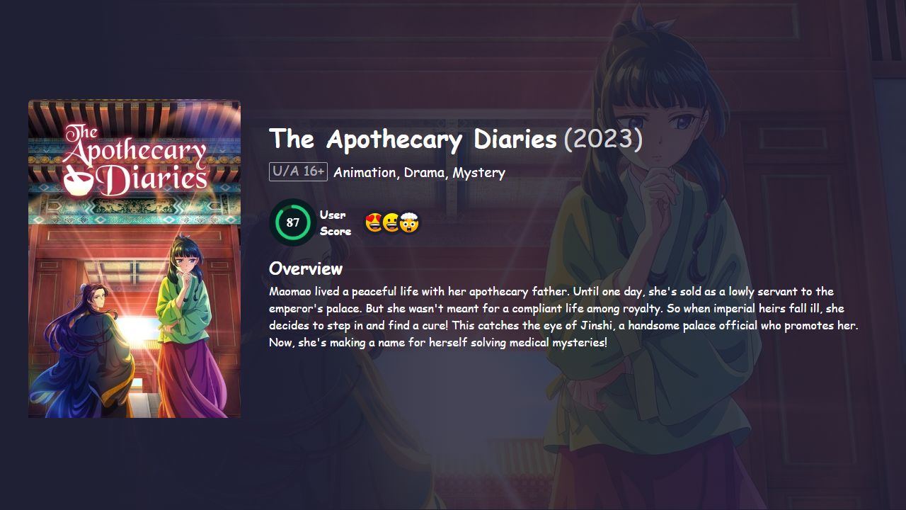 The Apothecary Diaries Season 2 Hindi Dubbed