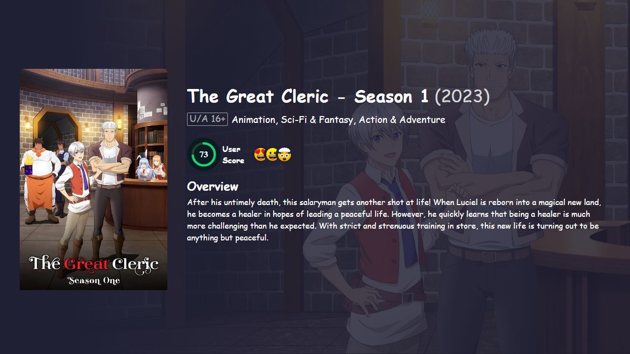 The Great Cleric Season 1 Hindi Dubbed