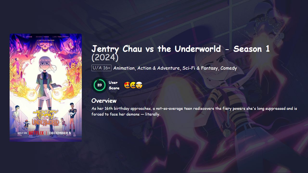 Jentry Chau vs the Underworld Season 1 Hindi Dubbed