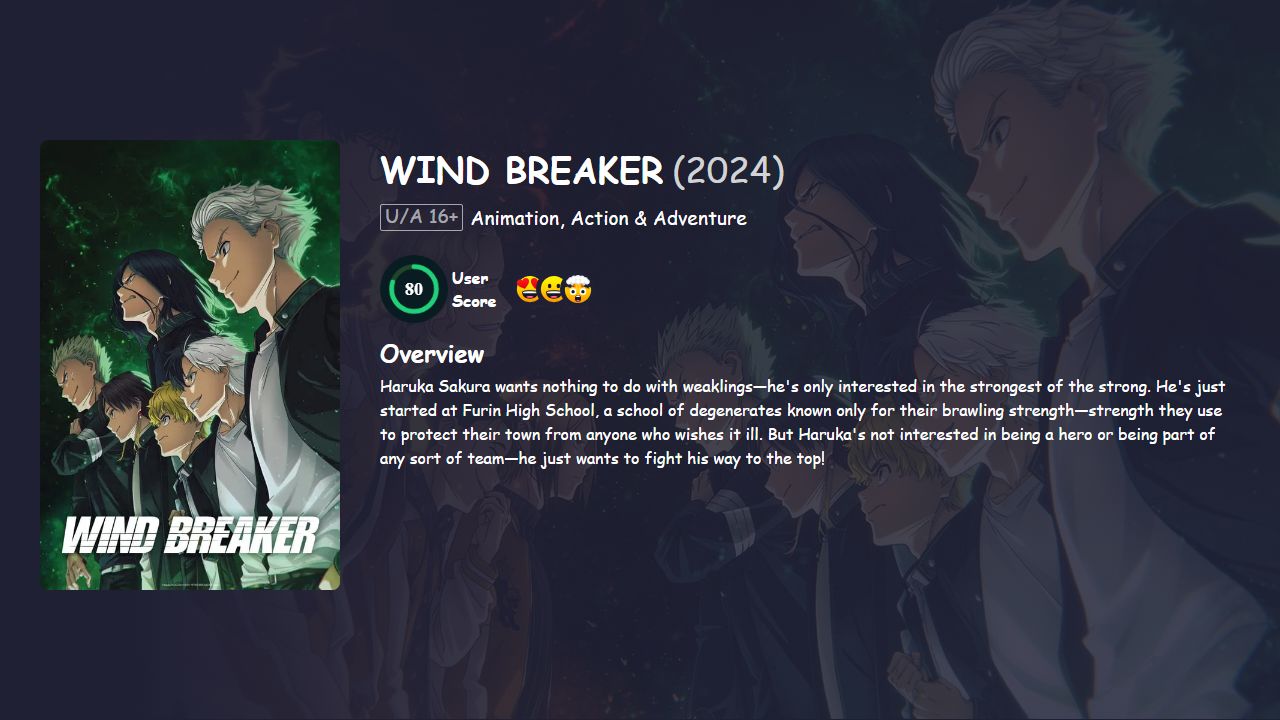 WIND BREAKER Season 2 Hindi-English-Japanese Dubbed