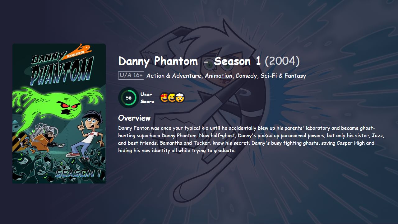 Danny Phantom Season 1 Hindi Dubbed