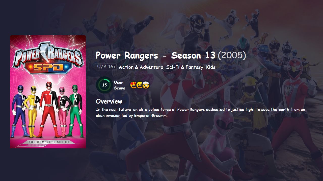 Power Rangers Season 13 Hindi Dubbed