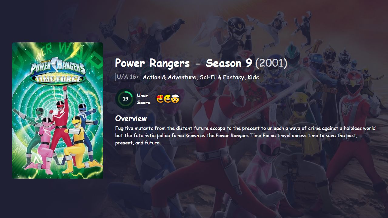 Power Rangers Season 9 Hindi Dubbed